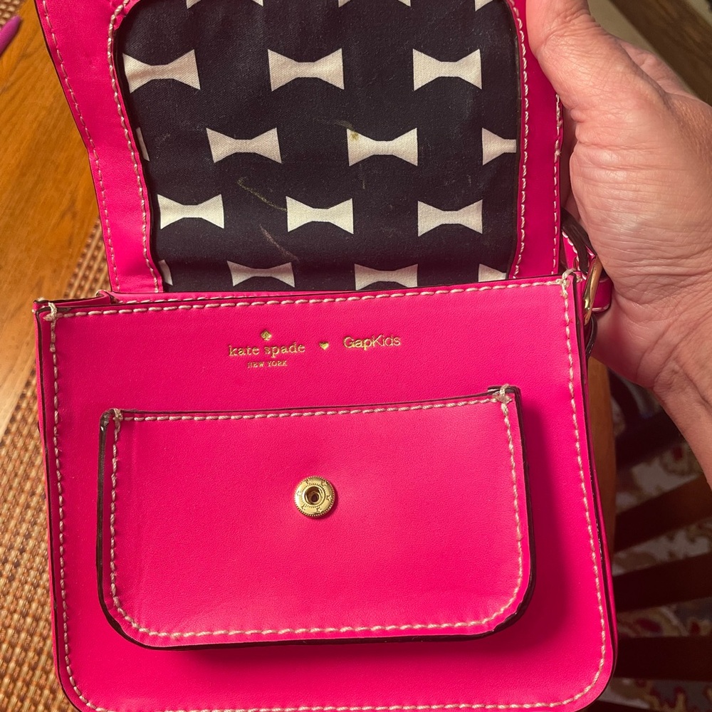 Kate Spade X Gap Kids Vibrant Pink Crossbody Bag- small